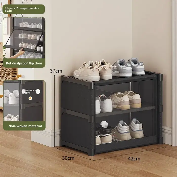 Étagère à chaussures transparente, grande capacité, visualisation Simple, armoire à chaussures multi
