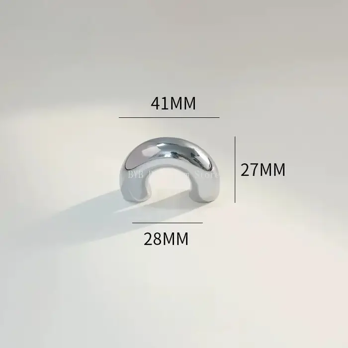 Poignées de meuble en laiton rétro minimalistes en forme de fer à cheval pour armoire à chaussures, 