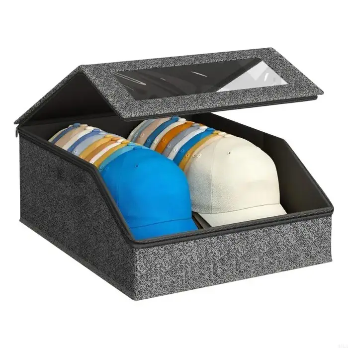 Organisateurs chapeaux pour placard, chambre à coucher, boîte à chapeaux large avec rangement chapea