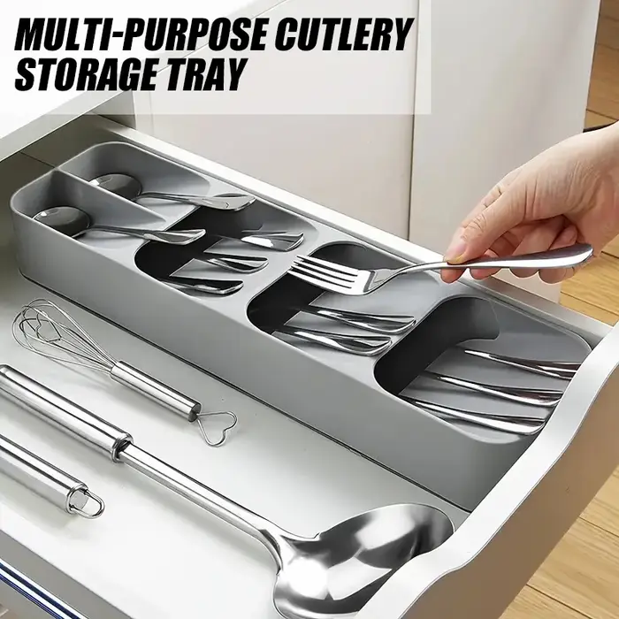 Boîte de rangement multifonctionnelle pour couverts