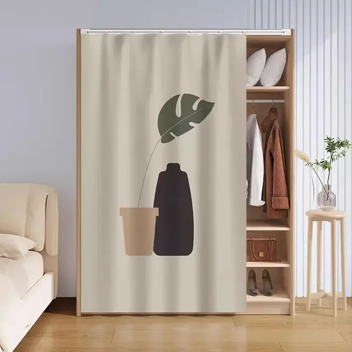 Rideau d'armoire, rideau de porte coulissante