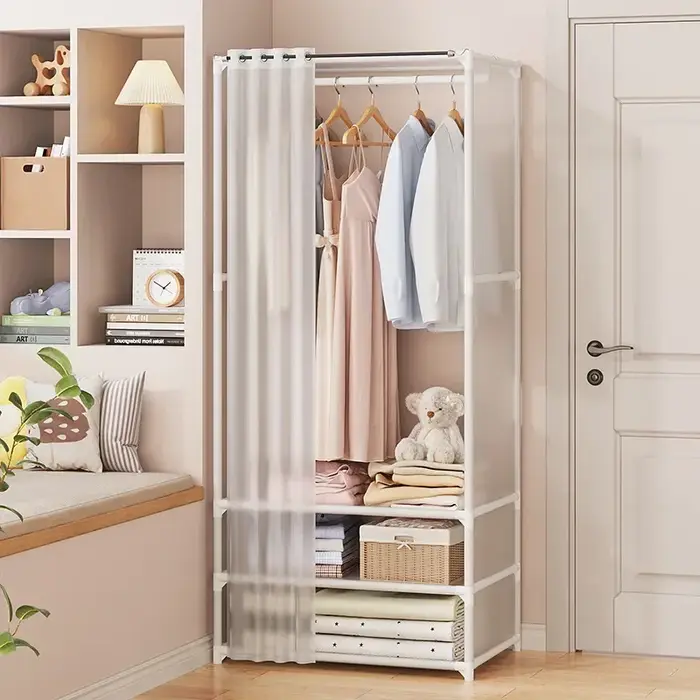 Armoire Pliable Durable Anti-Poussière Grande Capacité