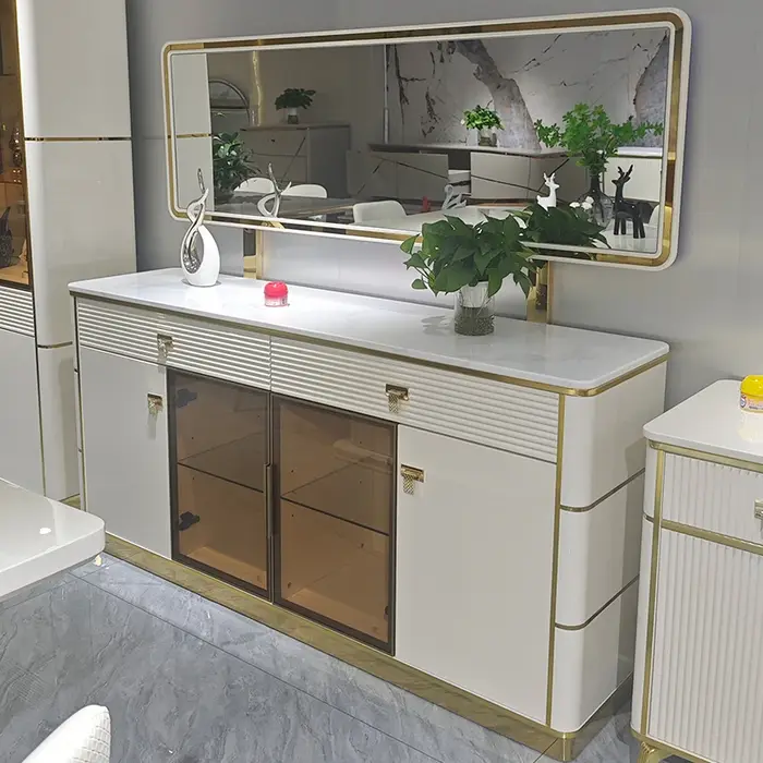 Buffet en bois pour salon moderne, armoire de rangement, meubles de maison, salle à manger en bois, 