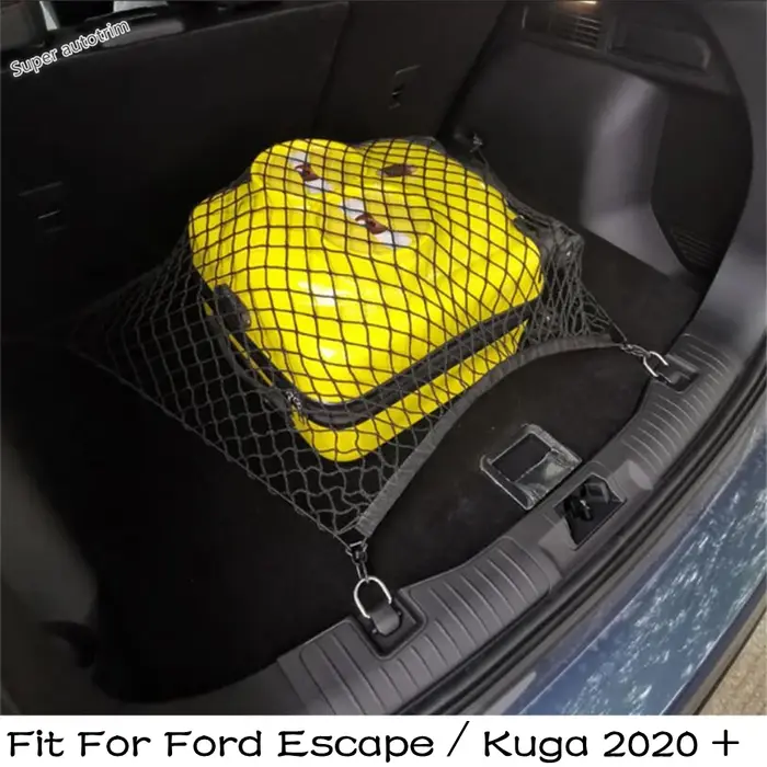 Filet de rangement pour coffre arrière, sac à cordes, maille pour bagages adapté pour Ford Escape /