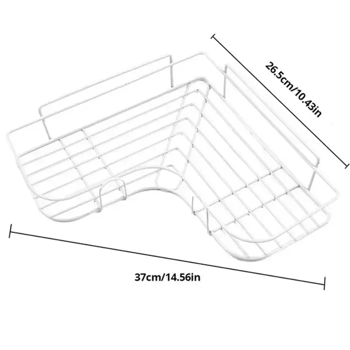 Étagère murale triangulaire en acier inoxydable, adhésive, pour shampoing, douche, rangement de cuis