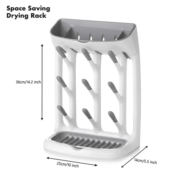Égouttoir à biberons, support de séchage et de drainage pour biberons, boîte de rangement pour biber