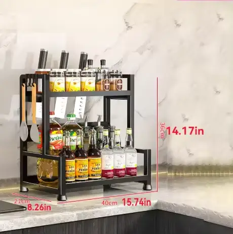 Étagère à épices moderne pour cuisine, organisateur de comptoir, unité de rangement multifonctionnel