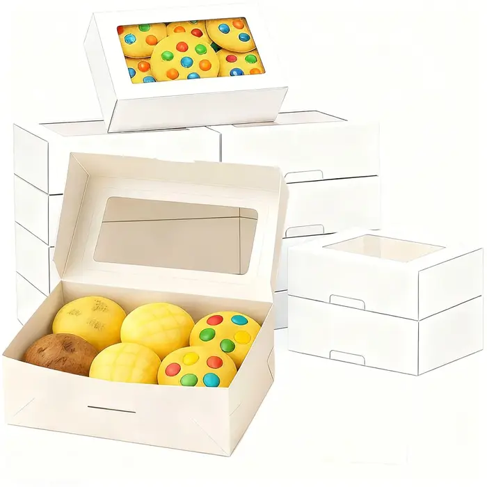 5/15/30 boîtes à biscuits avec fenêtres - boîtes à pain, pour l'hospitalité, les desserts, les cupca