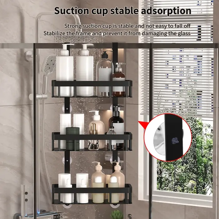 Support de rangement mural pour salle de bain