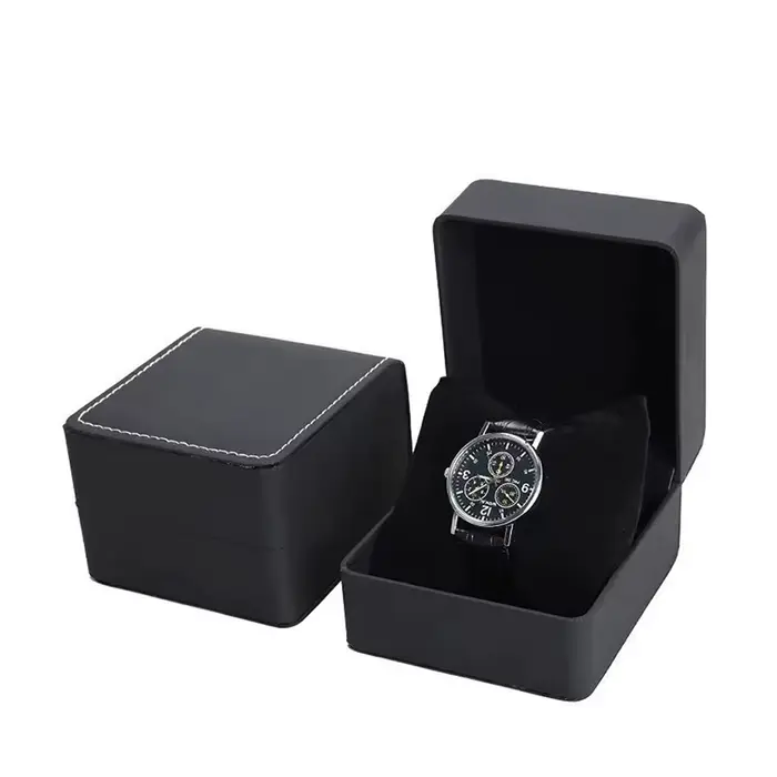 Lnofxas – coffret cadeau noir pour montre unique, avec oreiller, présentoir de montre-bracelet en cu