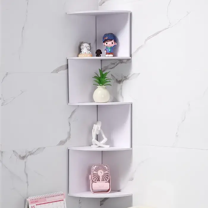Étagère murale élégante au design moderne, gain de place pour livres et décoration dans la chambre o