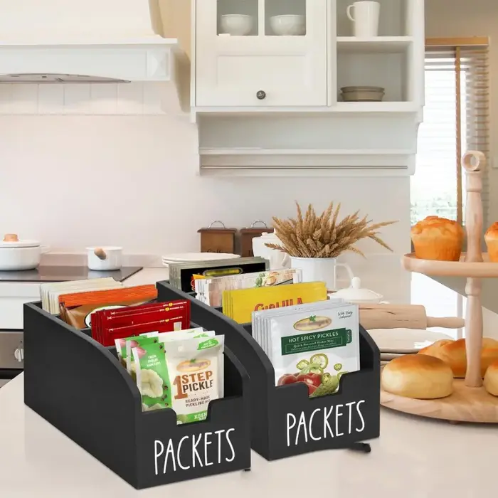 Boîte de rangement pour sachets d'épices de cuisine
