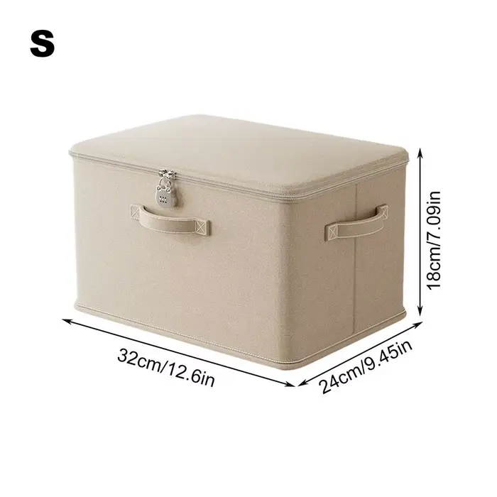 Grande boîte de rangement avec serrure, conteneur de rangement empilable sécurisé avec poignée, bac 