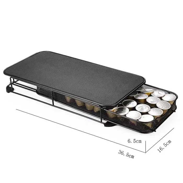 40 compartiments pour dosettes de café, tiroir de rangement pour capsules de café, organisateur de c
