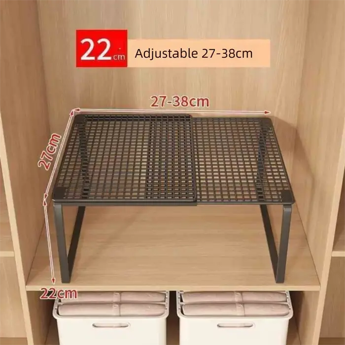 Étagère de placard en métal DIY extensible et réglable, organisateur de garde-robe, étagères rétract