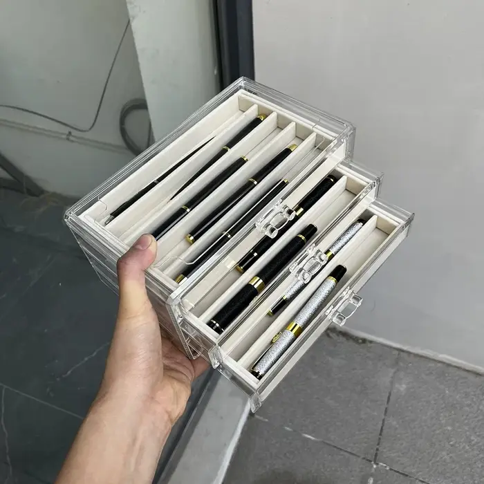 Boîte de rangement pour stylos et stylos à bille