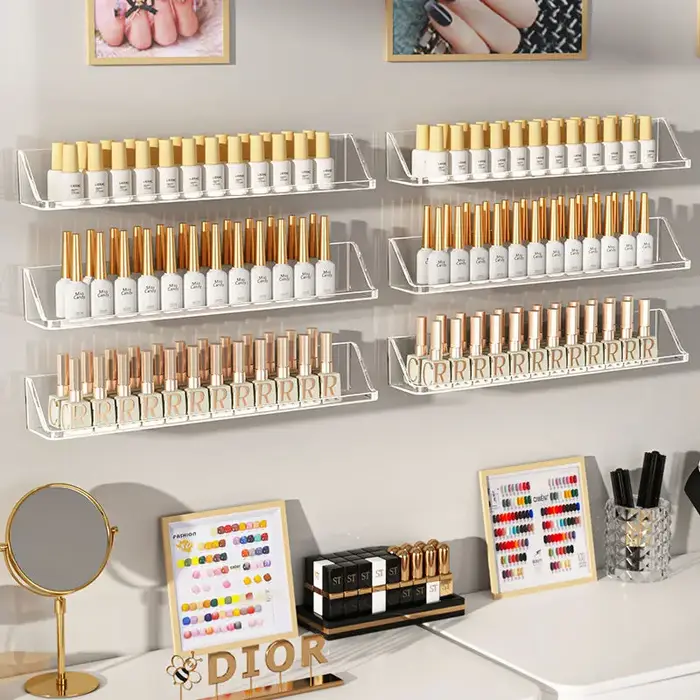 Étagère murale T1 pour vernis à ongles