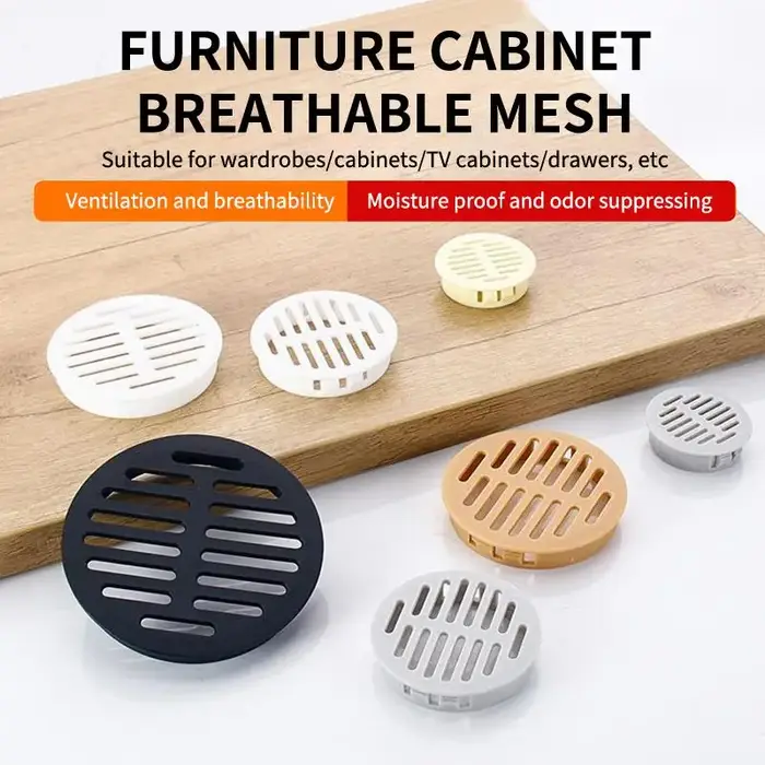 Grille de ventilation rectangulaire en maille respirante en plastique