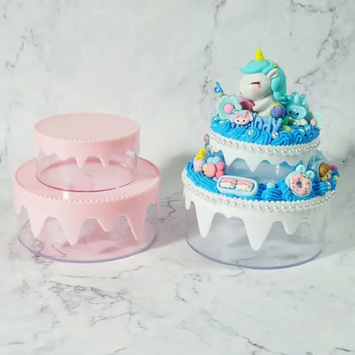 Boîte de rangement en plastique faite à la main pour enfants