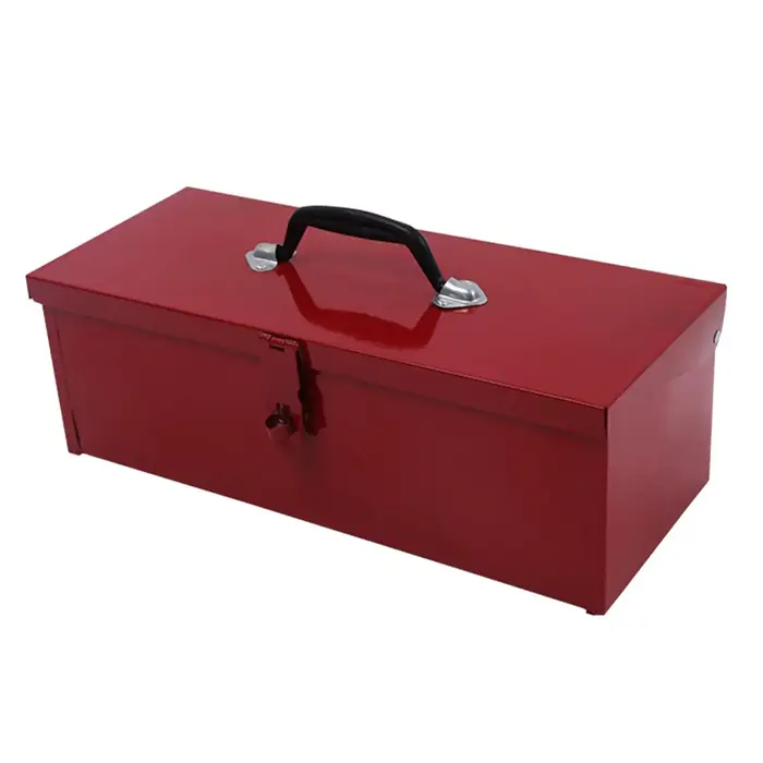 Mallette de rangement à poignée portable, boîte à outils en métal, boîte à outils multifonctionnelle