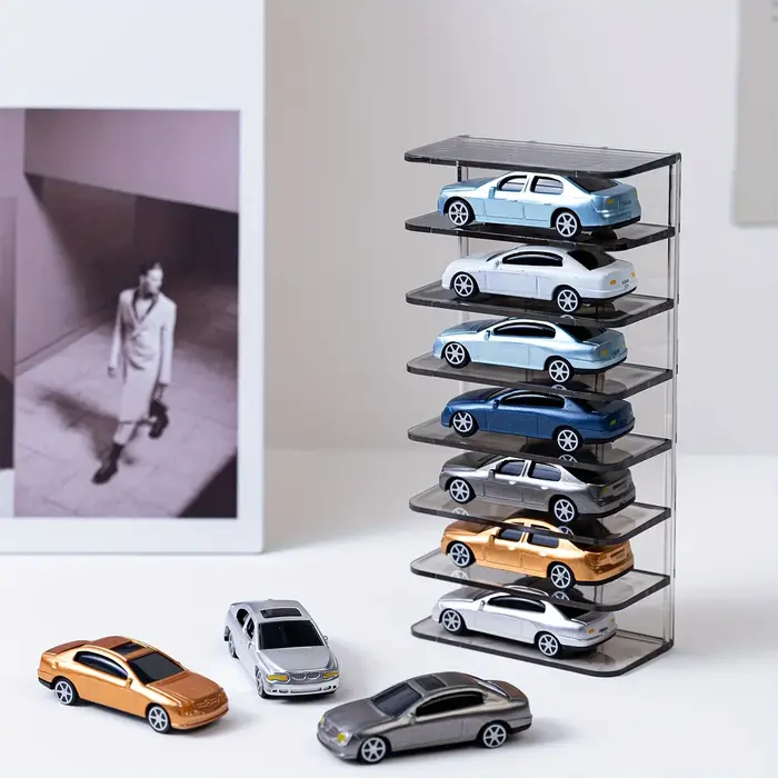 Boîte de rangement pour jouets modèle de voiture à 7 couches