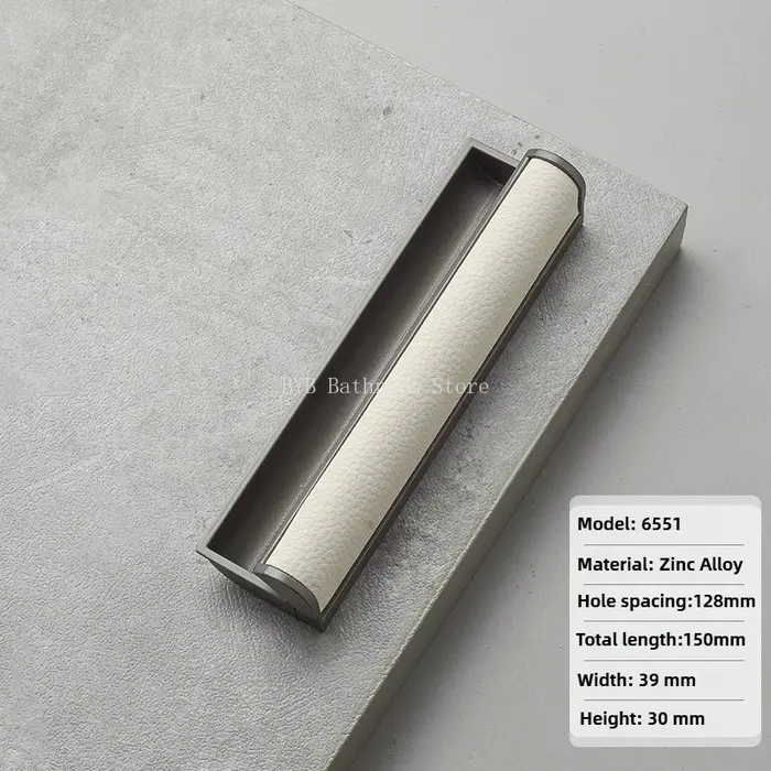 Poignée invisible pour porte coulissante de garde-robe, poignée encastrée, poignée dissimulée en cui
