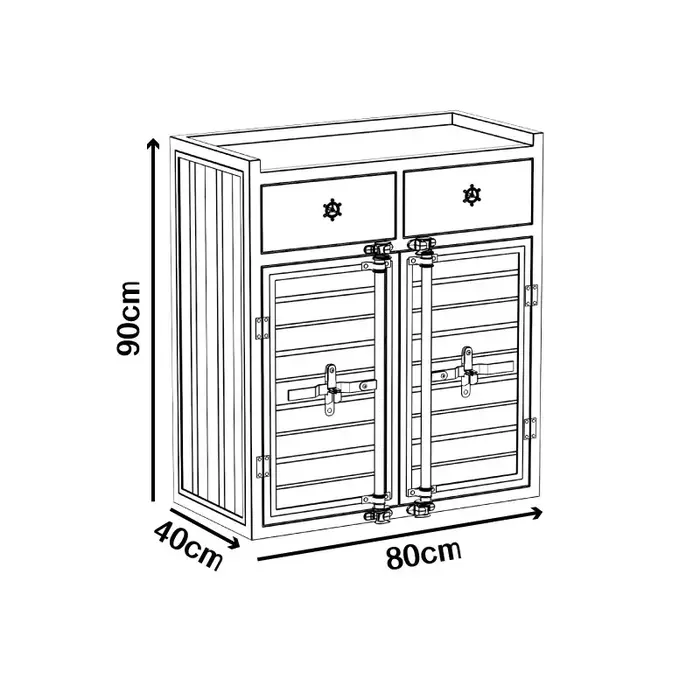 Meubles de rangement extérieurs peu encombrants au design coloré, en métal au design original, pour 