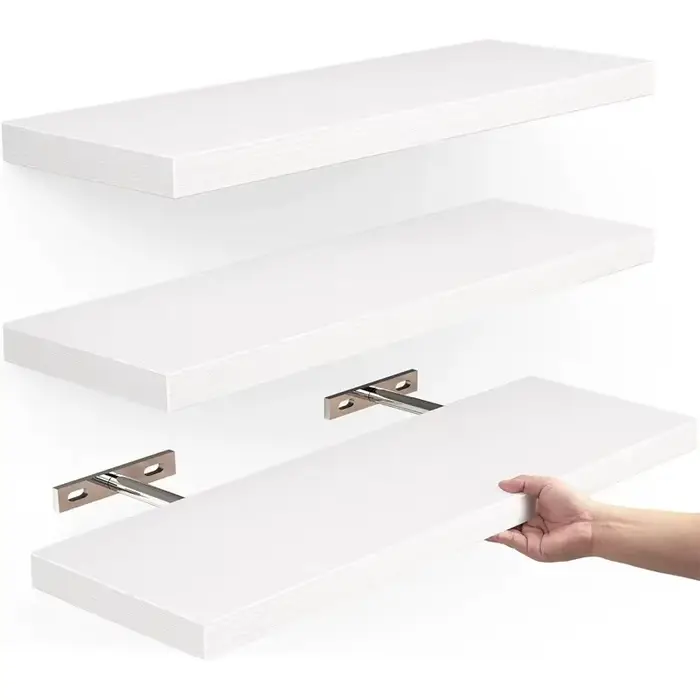 Étagère de rangement suspendue en bois