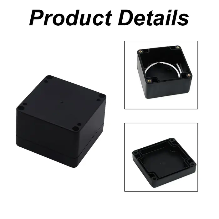 Boîte de projet en plastique noir