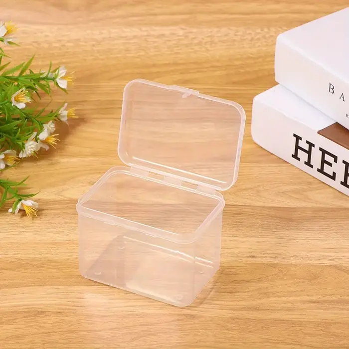 Boîtes de rangement en plastique Transparent