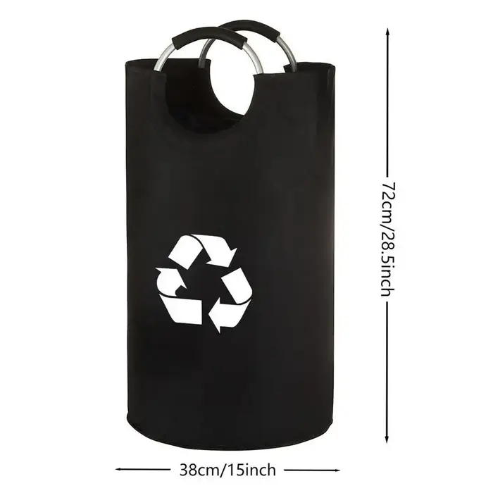 Poubelle de recyclage intérieure pour cuisine, 82L, pliable, en Oxford, pour la maison, le dortoir, 
