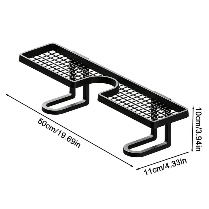Étagère de salle de bain murale en U pour lavabo, support flottant au-dessus de l'évier, organisateu