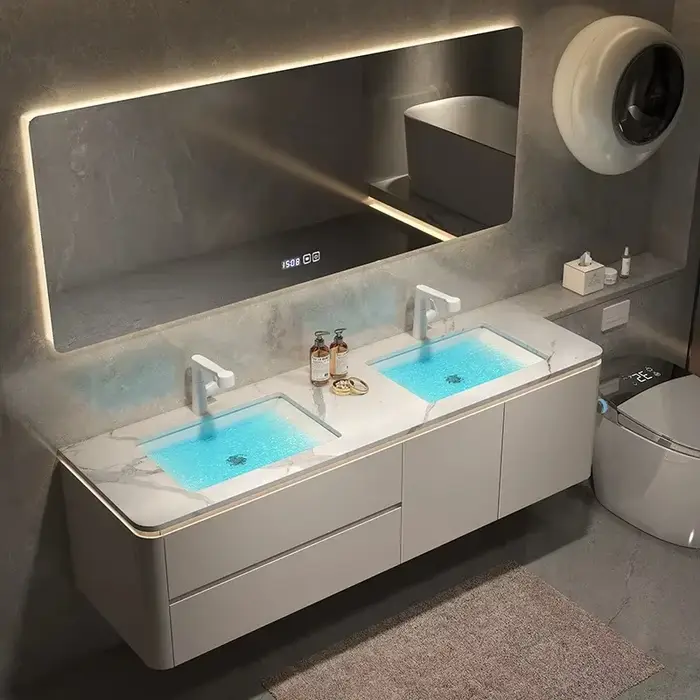 Meuble de salle de bain de luxe en bois