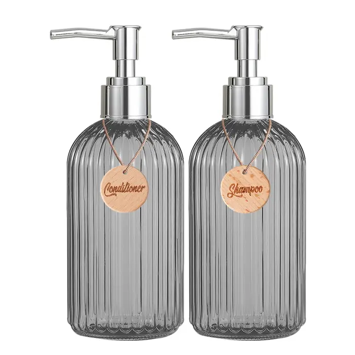 Conteneurs de douche pour shampoing, après-shampooing et lavage du corps, comptoir de salle de bain,