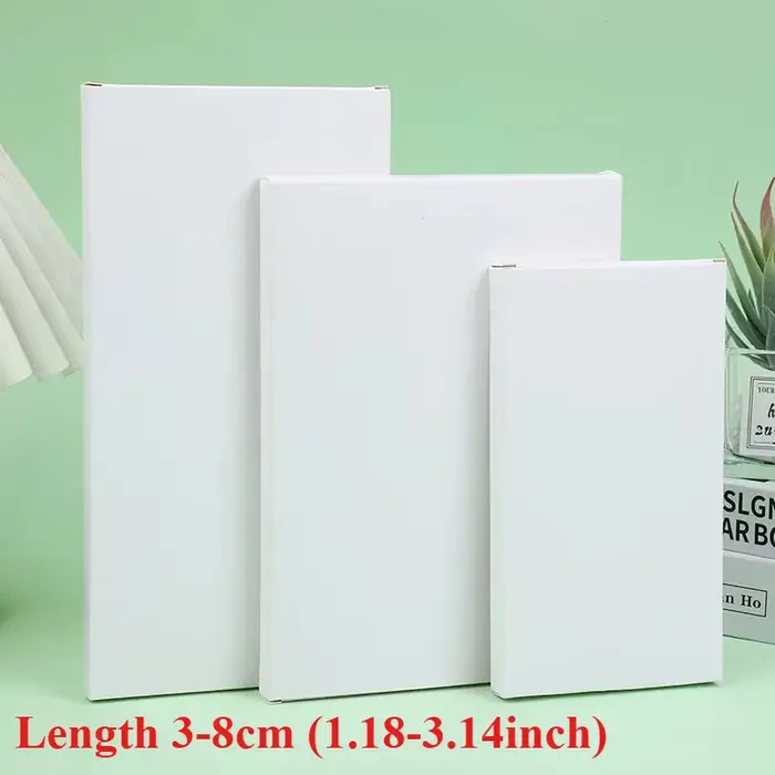 Boîte d'emballage en papier cartonné pliant blanc plat