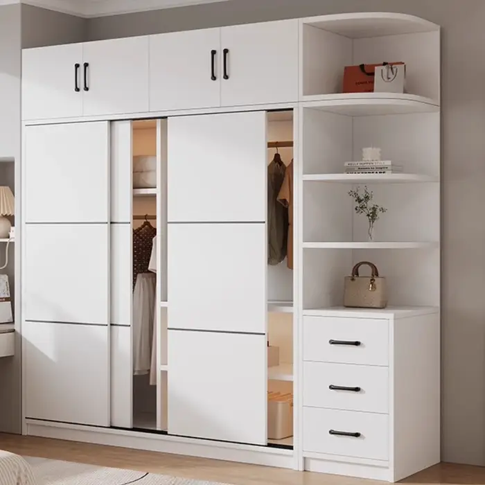 Organisateur De rangement armoire enfants placard vêtements blanc grand garde-robe chambre tiroir Armario Armable De Ropa meubles De Salon