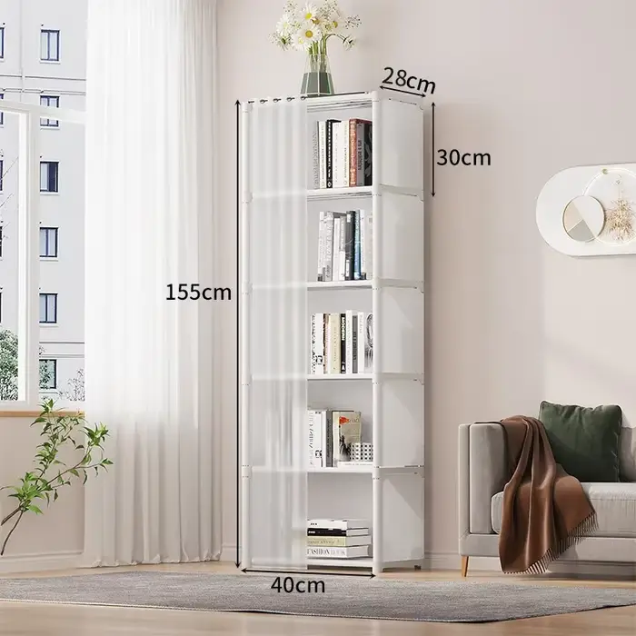 Armoire Simple en tissu, support de rangement polyvalent de grande capacité, forte capacité de charg