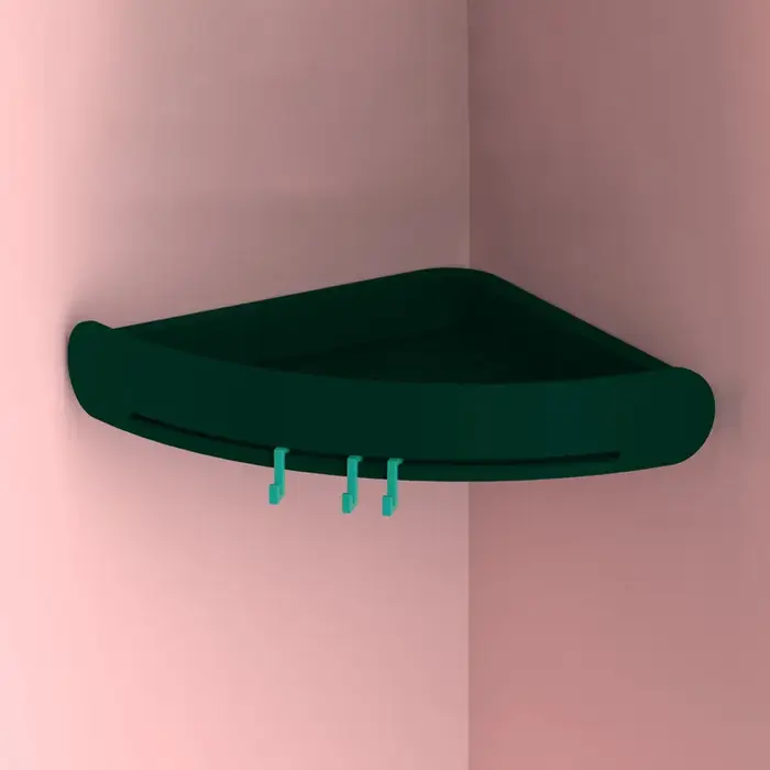 Étagère d'angle murale en plastique pour salle de bain, organisateur de rangement pour douche, suppo