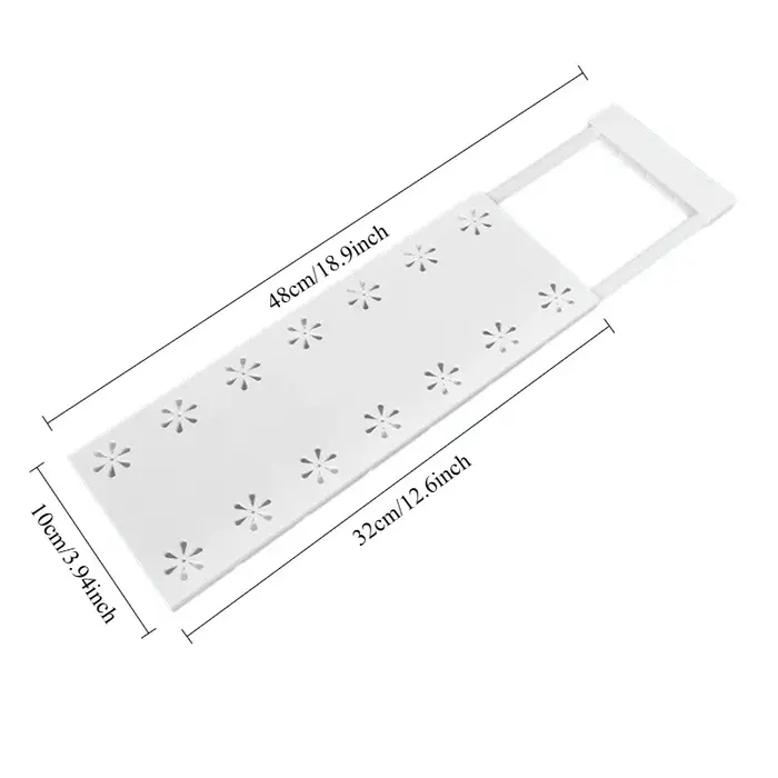 Organisateur d'étagère de placard réglable, support de rangement extensible avec séparateur, étagère