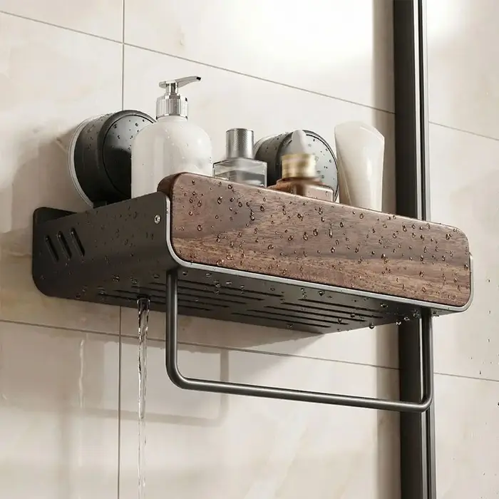 Étagère de salle de bain moderne du milieu du siècle
