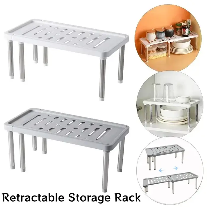 Étagère de cuisine T1 de rangement rétractable