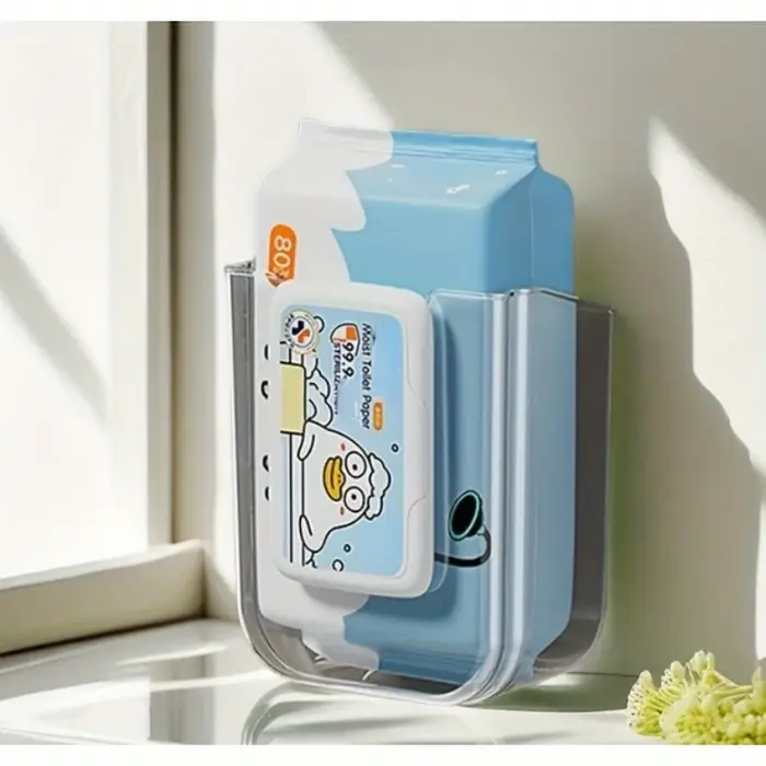 Boîte à lingettes murale, organisateur de mouchoirs, auto-adhésif, distributeur d'essuie-tout pour l