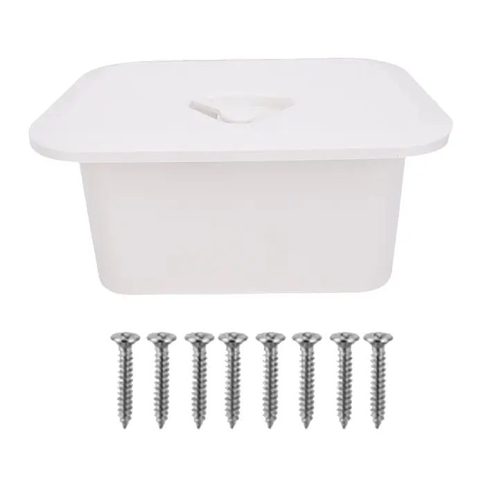 Boîte de rangement pour bateau marin ABS 37,5x27x17,5 cm, rangement intégré pour appâts, outils d'éq