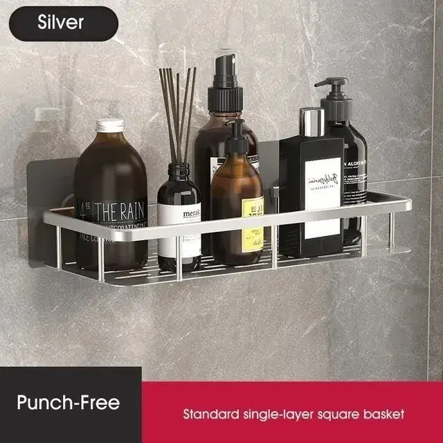 HOShelf-Étagère murale en alliage d'aluminium, rangement de maquillage, shampooing, douche, accessoi