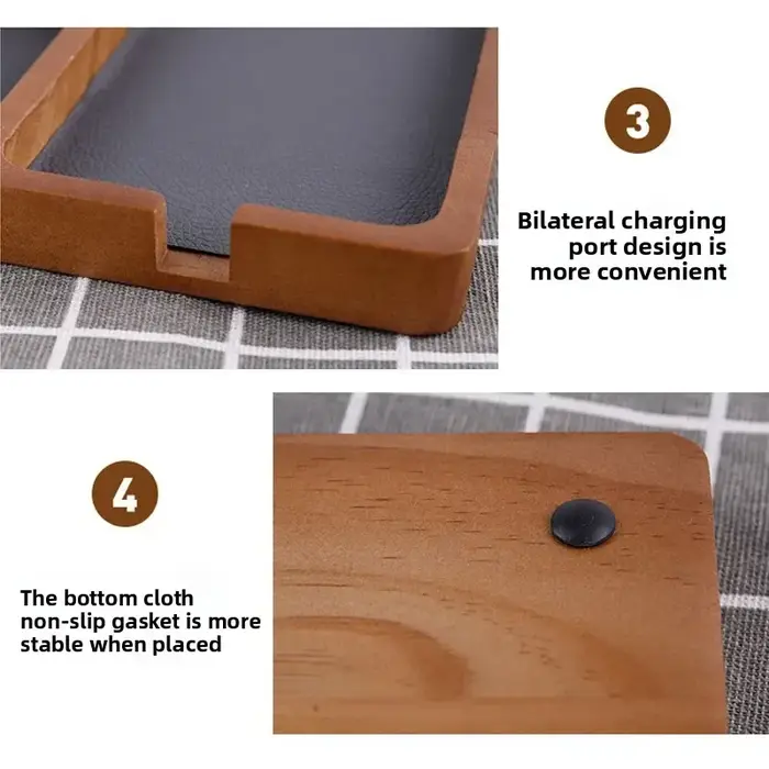 Boîte de rangement de bureau en bois avec grille