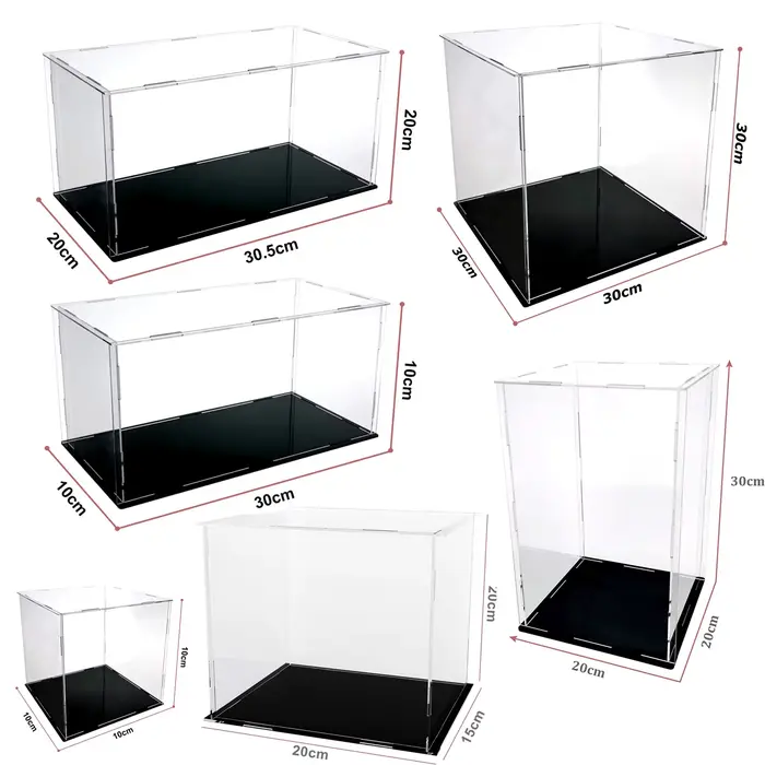 Présentoir en acrylique transparent, boîte de comptoir, support organisateur, vitrine de Protection