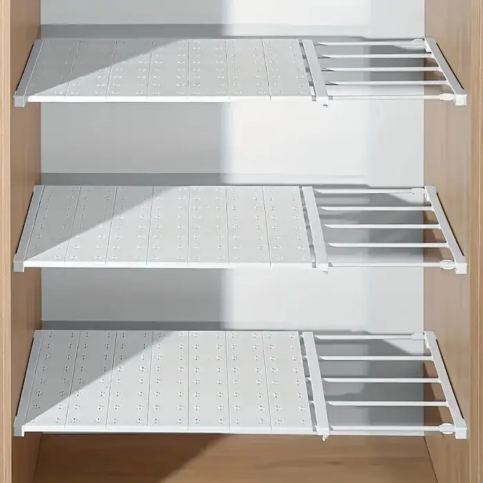 Ensemble de 3 étagères de rangement réglables - Construction en plastique robuste