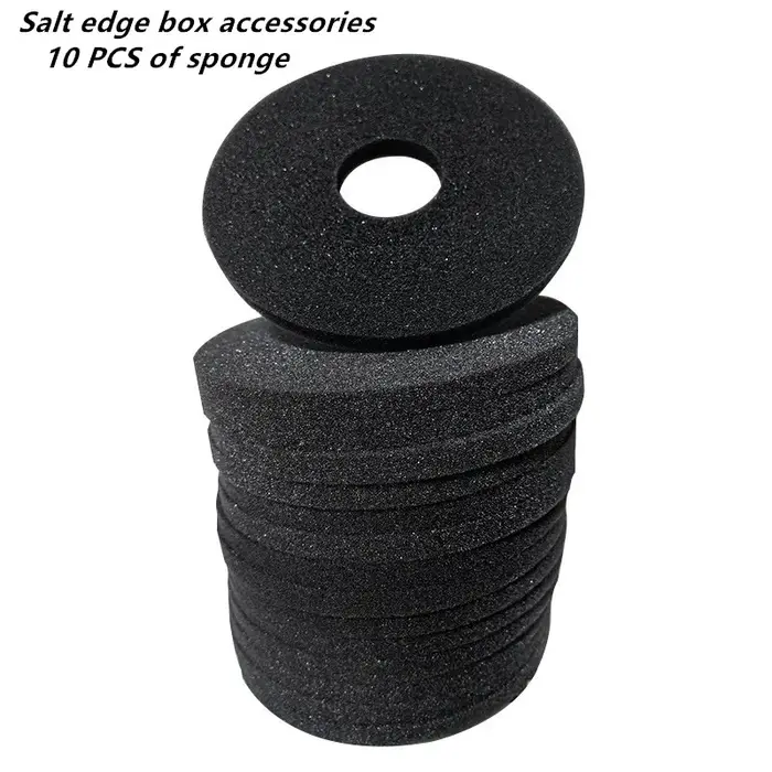 Boîte latérale de sel en plastique à trois couches, boîte latérale de sucre de soucoupe de trempage 