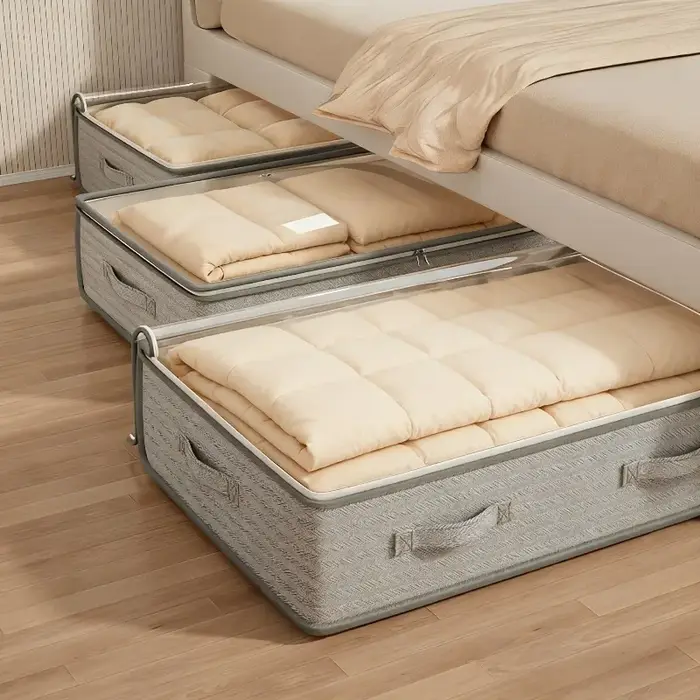 Grands boîtes de rangement sous le lit