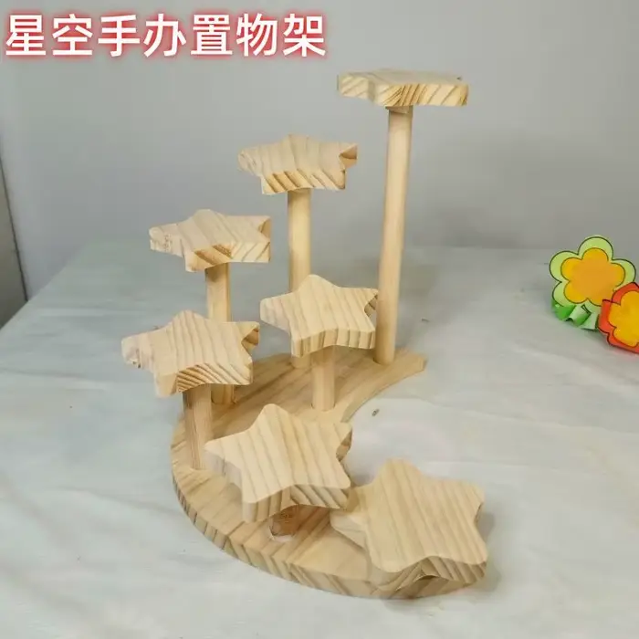 Supports de rangement en bois faits à la main